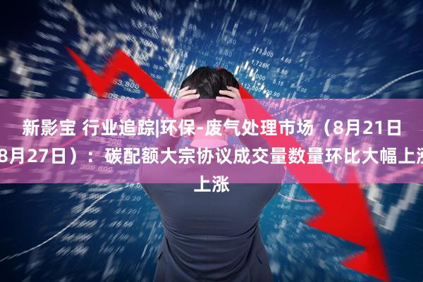 新影宝 行业追踪|环保-废气处理市场（8月21日-8月27日）：碳配额大宗协议成交量数量环比大幅上涨